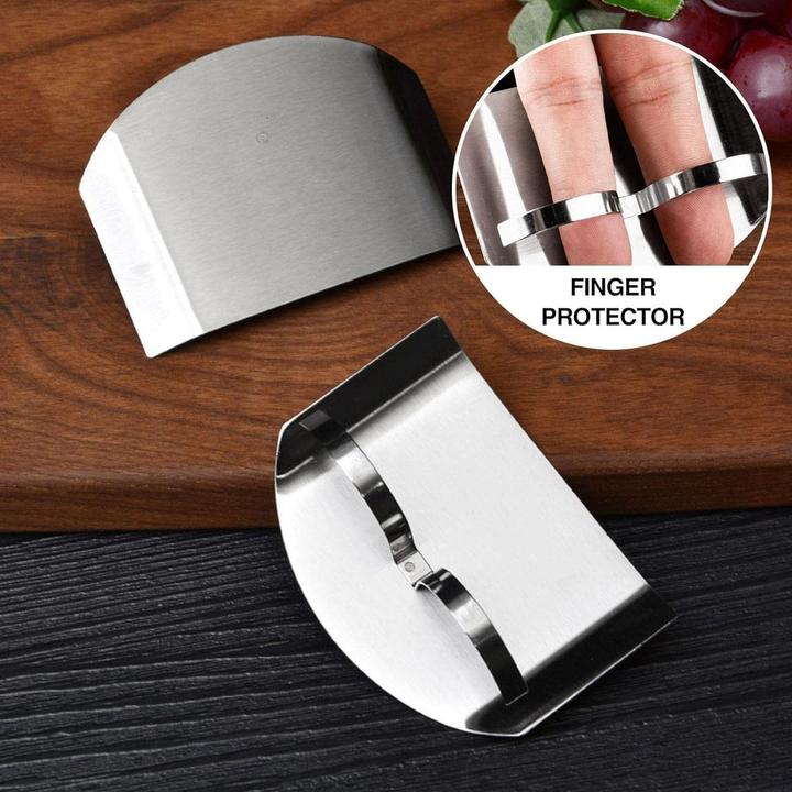 Immagine prodotto ASMI Protezione per le dita degli utensili da cucina in acciaio inox Due
