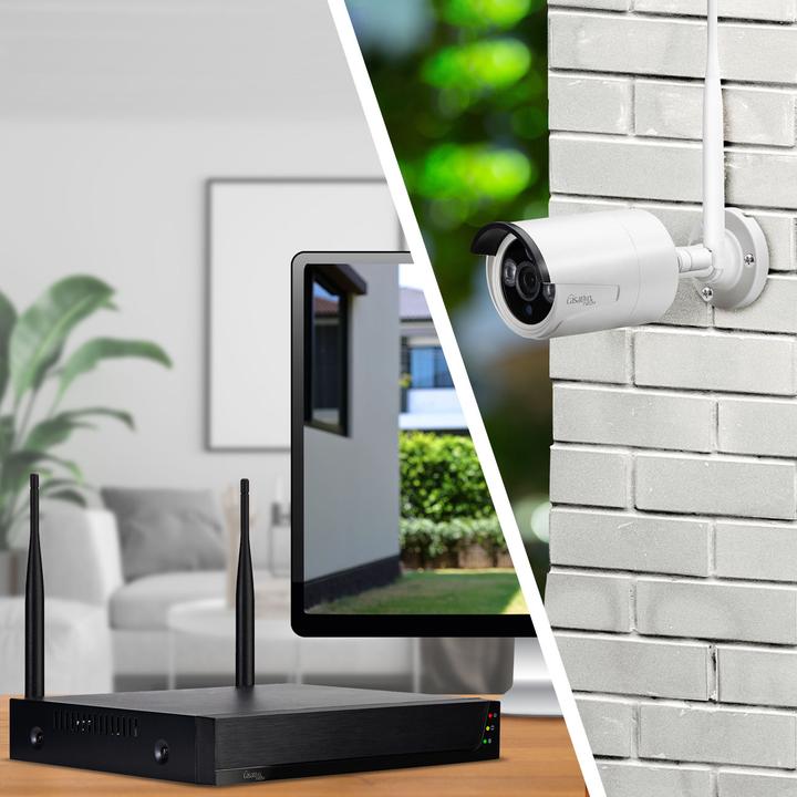 Immagine prodotto Casativo Sistema di sorveglianza wireless, 8 telecamere QHD e registratore HDD, accesso remoto tramite app (2304 x 1296 Pixels)