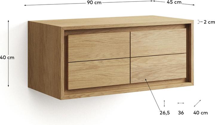 Actual product image Kave Home Kenta (45 x 90 cm)
