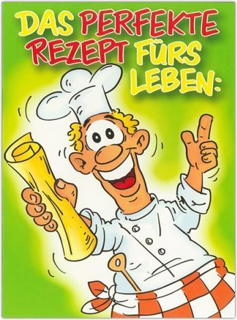 Image du produit ABC Carte d'anniversaire Humour La recette parfaite pour la vie...