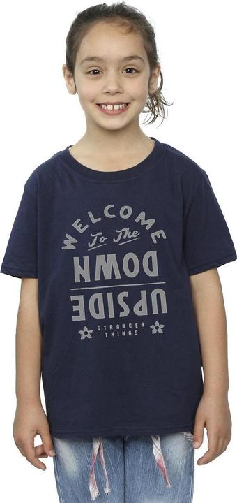 Produktbild Netflix Stranger Things Welcome To Upside Down TShirt Mädchen (140, 146)