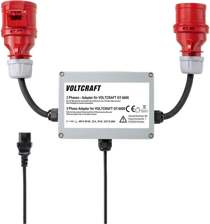 Image du produit Voltcraft VC GT 6001 32A Adaptateur de mesure triphasé CEE 32 A 1 pc. (Adaptateur)