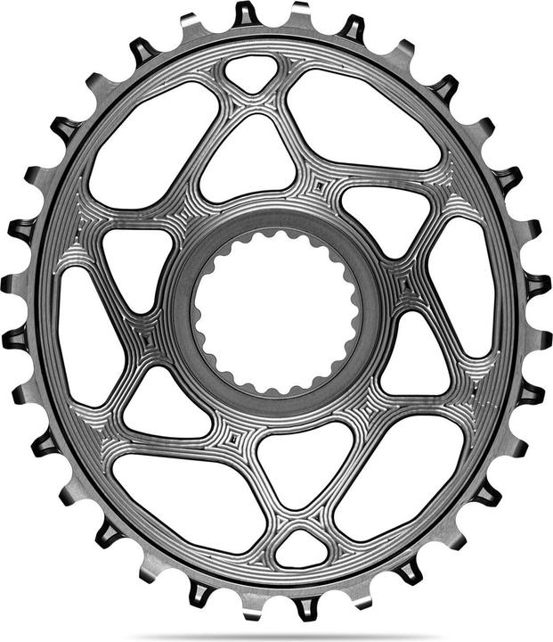 Immagine prodotto AbsoluteBLACK aBLACK MTB OVAL Shimano DIRECT MOUNT per catena HG+ 12 velocità N/W GRIGIO grigio (32)