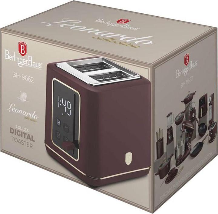 Productafbeelding BerlingerHaus Haus Toaster mit Digitalanzeige Leonardo Collection (EU-stekker)