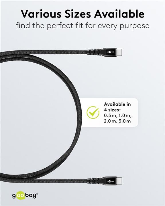 Image du produit Goobay 73953 (1 m, USB 2.0, 60 W)