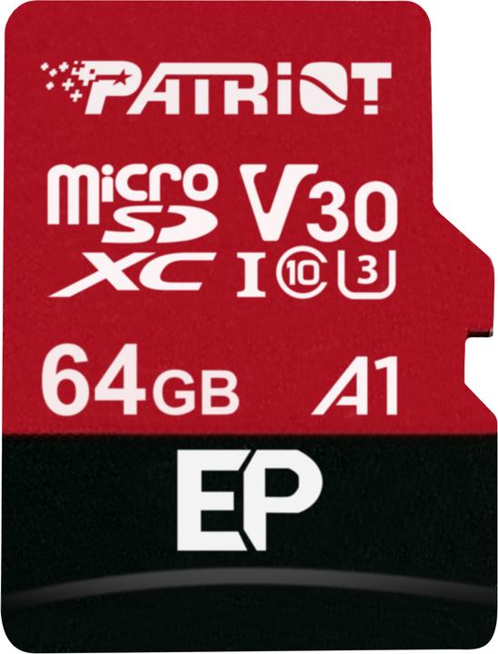 Actual product image Patriot Ep (64 GB, microSDXC, U3, UHS-I)