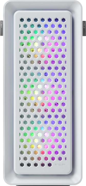 Actual product image Fortron FSP CUT593P E-ATX Ultra Tower 3xARGB WHITE (mATX, Mini-ITX, ATX)