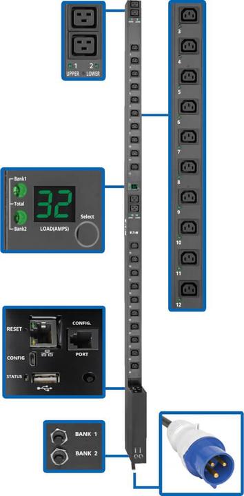 Image du produit Eaton Tripp Lite Series Pdumv32hvnetlx