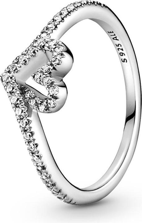 Pandora Heart and Wishbone Ring