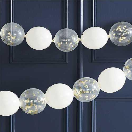 Produktbild Ginger Ray Ballongirlande - Weiss Gold (24 stk)