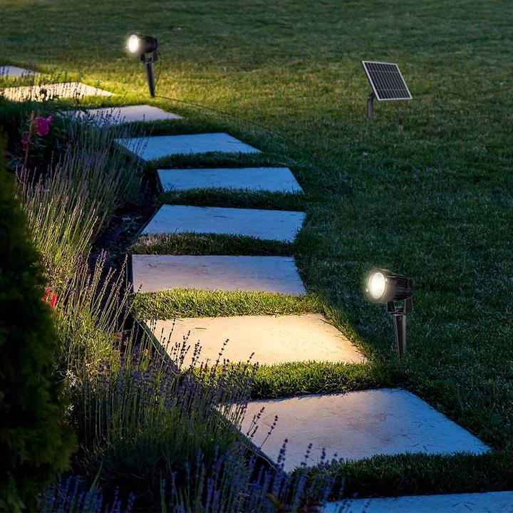 Actual product image V-TAC Solar LED garden light set VT-11031, 3x 1.2 W, 3000 K, IP65 (50 lm, IP65)