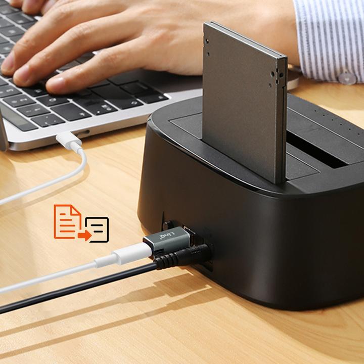 Actual product image LinQ USB-C socket / USB-B plug adapter (USB Type C, USB)