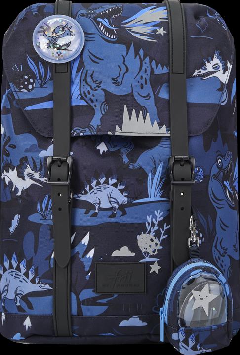 Produktbild Frii of Norway 22L schoolbag - Retro Dinosaur (24100)