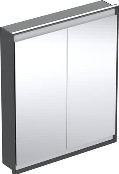 Geberit ONE mirror cabinet with ComfortLight, 2 doors, flush mounting, 75x90x15cm, 505.802.00.