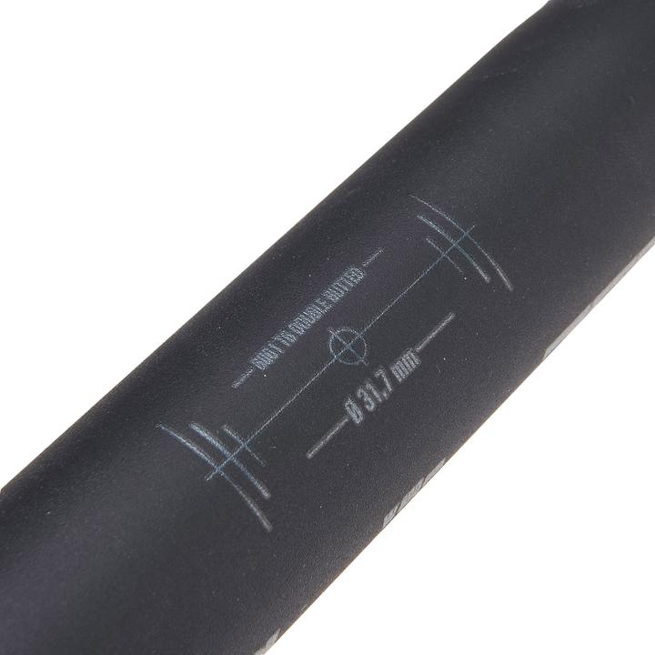 Actual product image Deda Elementi ZERO1 RHM Handlebar, Black on Black (BOB), Alloy 6061 (42 cm) (420 mm)