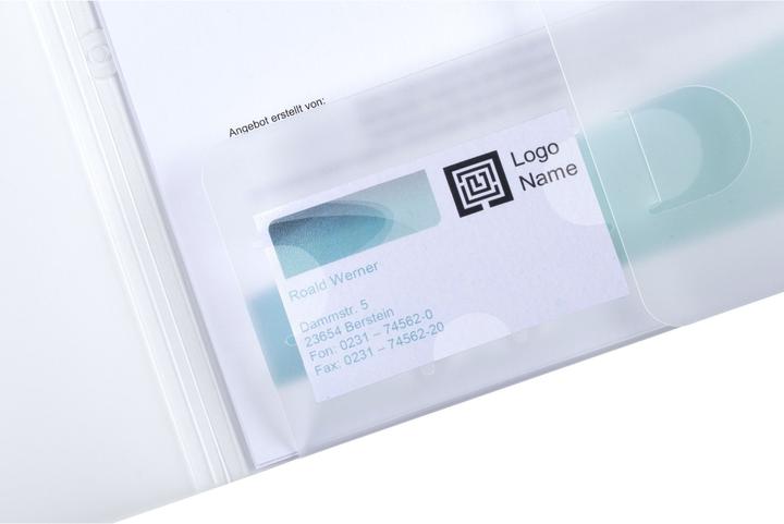 Actual product image Elba image basic offer folder, for DIN A4, colourless for approx. 70 sheets, PP 0.5 mm, filing in folder (A4, 1 x)