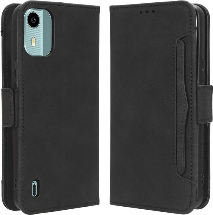 Produktbild Cover-Discount Nokia C12 - Etui mit vielen Kartenfächer schwarz (Nokia C12)