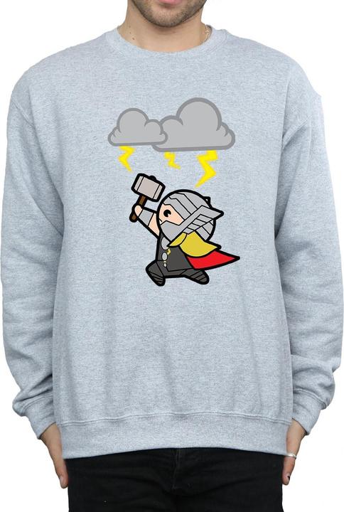 Image du produit - Sweat KAWAII THOR GOD OF THUNDER - Homme (XXL)
