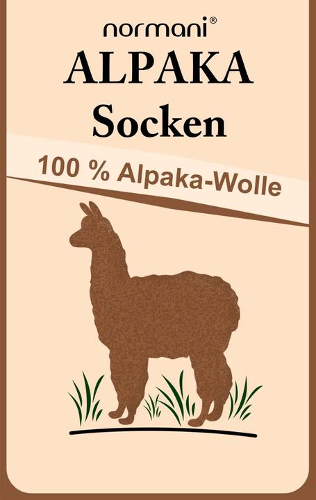 Actual product image Normani 2 pairs of alpaca socks with wool (pack of 2, 35 - 38)