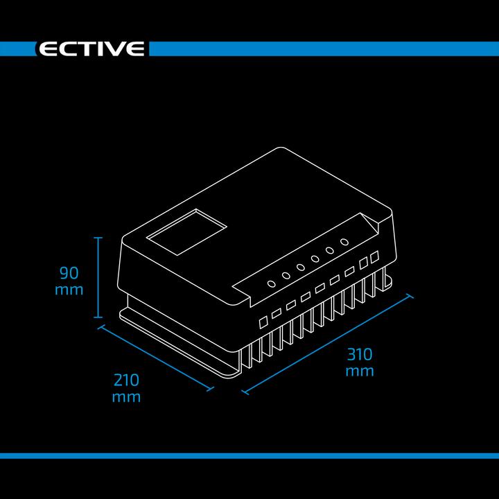 Image du produit Ective SC 60 Pro Régulateur de charge solaire MPPT 12V/24V/36V/48V 60A