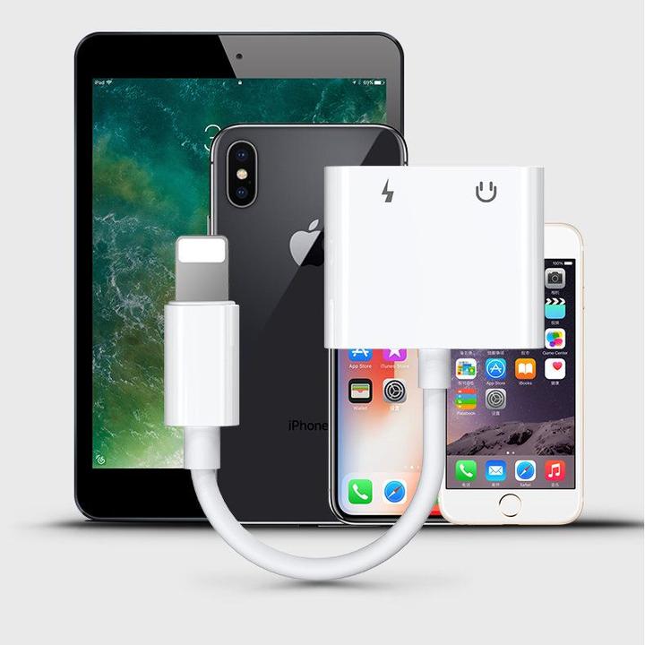 Actual product image Joyroom Apple 3.5mm Audio Power Converter And Lightning Port (Lightning, 3.5mm jack)