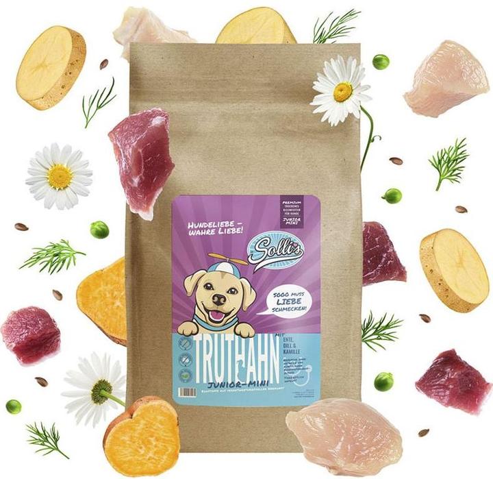 Sollis Croquettes pour chiens Junior-Minis Dinde 500g (Junior, 1 pcs, 500 g)