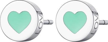 Sagapo S'Agapõ - Matching steel earrings with a heart Click SCK51