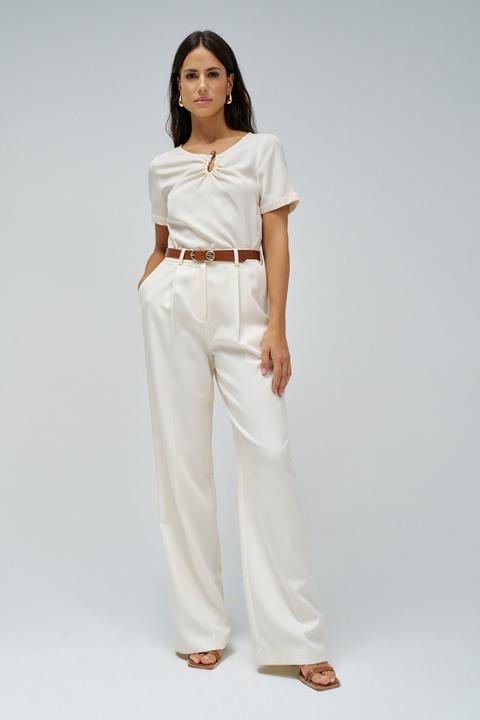 Immagine prodotto Salsa Jeans Kurzarmbluse Shirt With Metal Detail (L)