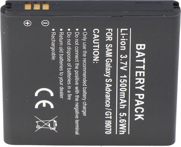Actual product image Samsung Akku Galaxy S Advance, GT-I9070, EB535151VU