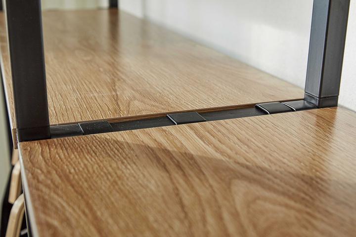 Actual product image Möbilia 1 wide shelf, 1 narrow shelf (127.5 x 30 x 210 cm)