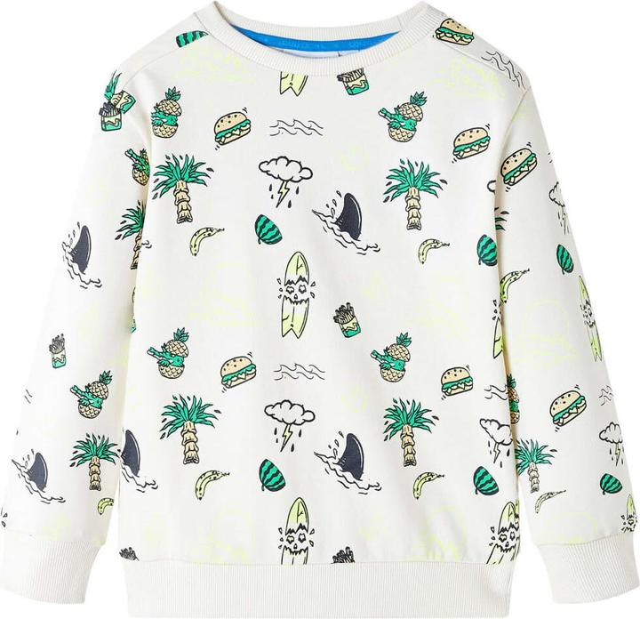 Produktbild VidaXL Kinder-Sweatshirt Helles Ecru 140,Material: 80 % Baumwolle (140)