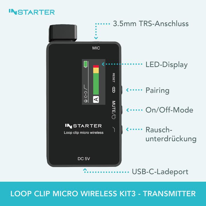 Produktbild Wiltec Loop Clip Micro Wireless Kit3 - 3.5