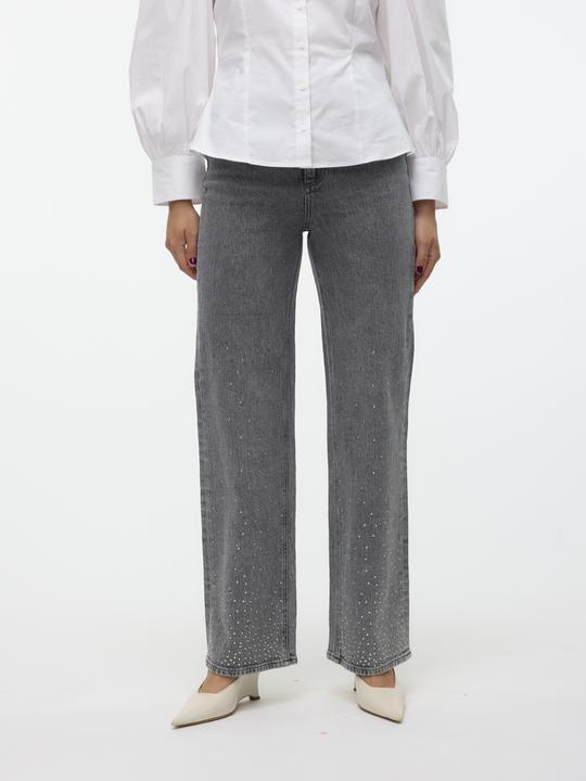 Actual product image Vero Moda VMTESSA Hohe Taille Weiter Beinschnitt Jeans Weit geschnitten (W27/L30)