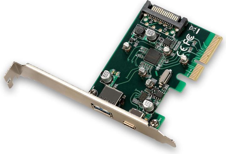Produktbild i-tec PCI-E USB 3.1 Gen.2 10 Gbps Card Adapter auf 1x externes USB-A 3.1 1x externes USB-C 3.1, 1x zusa...