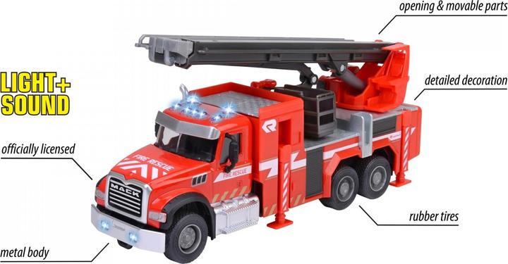 Actual product image Majorette Mack Granite Fire Truck