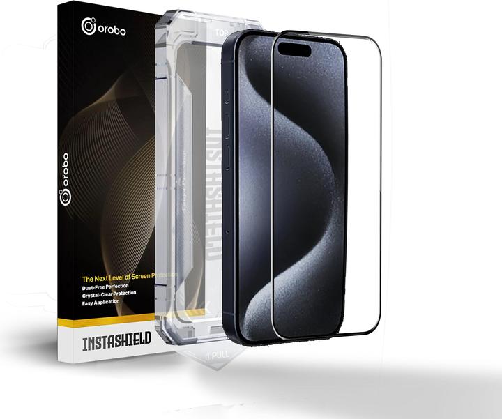 Immagine prodotto Ferryxpress OROBO INSTASHIELD Protezione dello schermo in vetro cristallino per iPhone 14 Pro (1 pezzo) (1 Pezzo/i, Apple iPhone 14 Pro)
