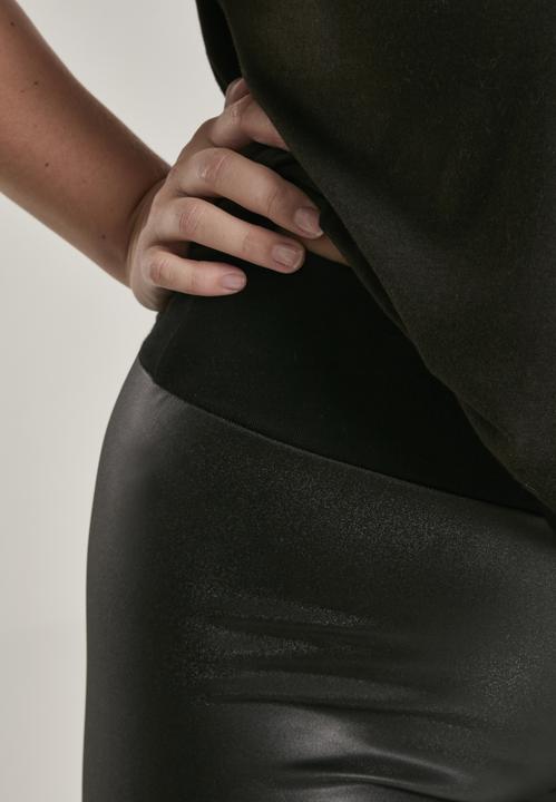 Actual product image Urban Classics Ladies Synthetic Leather High Waist Leggings (3XL)