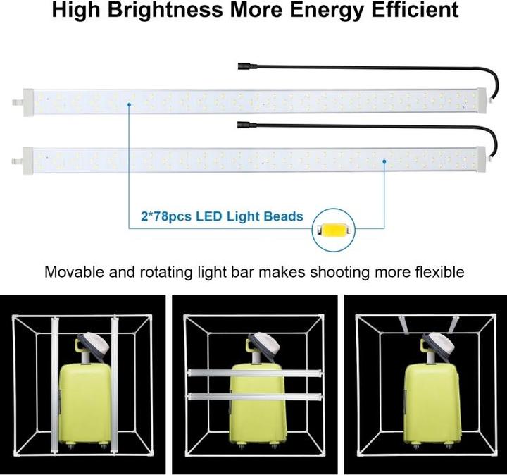 Produktbild Puluz Fotostudio mit integrierter LED Beleuchtung (Aufnahmebox)