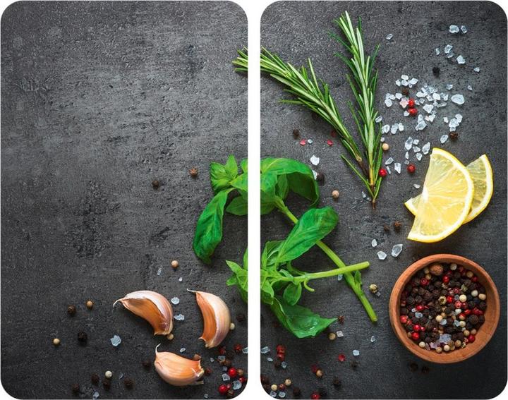 Wenko Glass cover plates herbs