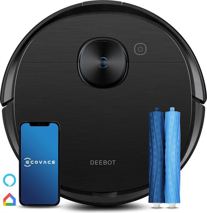 Actual product image Ecovacs Robot Vacuum Cleaner DEEBOT T9 AIVI Wet&Dry, Black (Vacuum mopping robot)