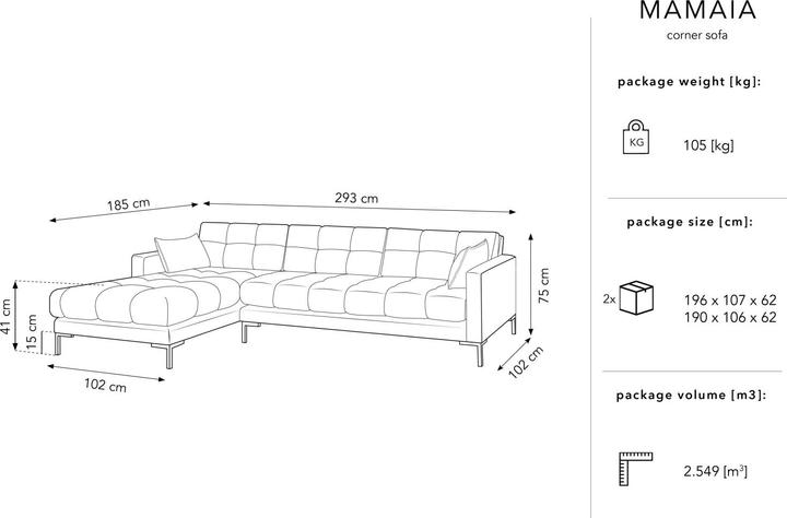 Actual product image Micadoni Mamaia (Corner sofa)