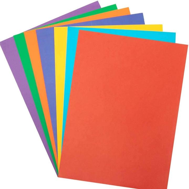 Image du produit Baker Ross Rainbow - paquet de 126 feuilles de papier et carton A4 (126 x)