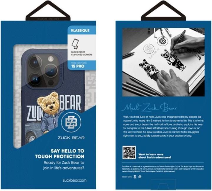 Immagine prodotto Zuck Bear Headphone case case SAN FRANCISCO FORTUNE for IPHONE 15 Pro bay area player (Apple iPhone 15 Pro)