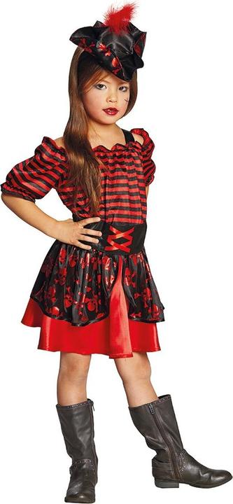 Produktbild Rubies Piratenkleid schwarz-rot (128)