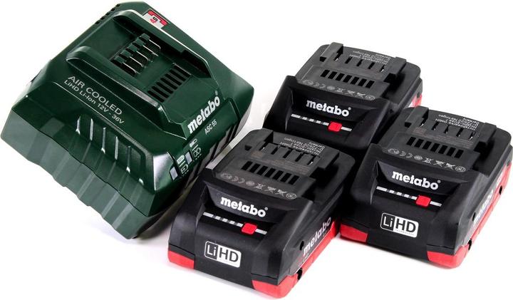 Actual product image Metabo Basic set 3 X LIHD 4.0 AH (18 V)