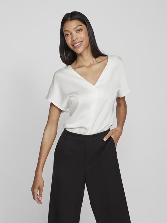 Actual product image Vila V-neck top with short sleeves (34)