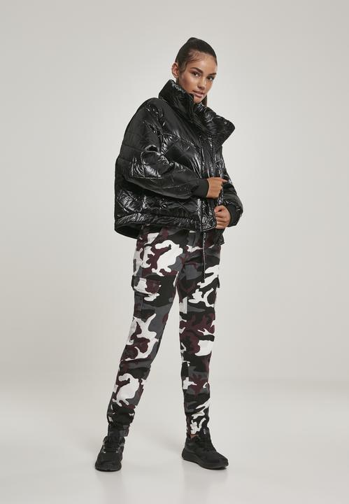 Actual product image Urban Classics Ladies High Waist Camo Cargo Pants (26)
