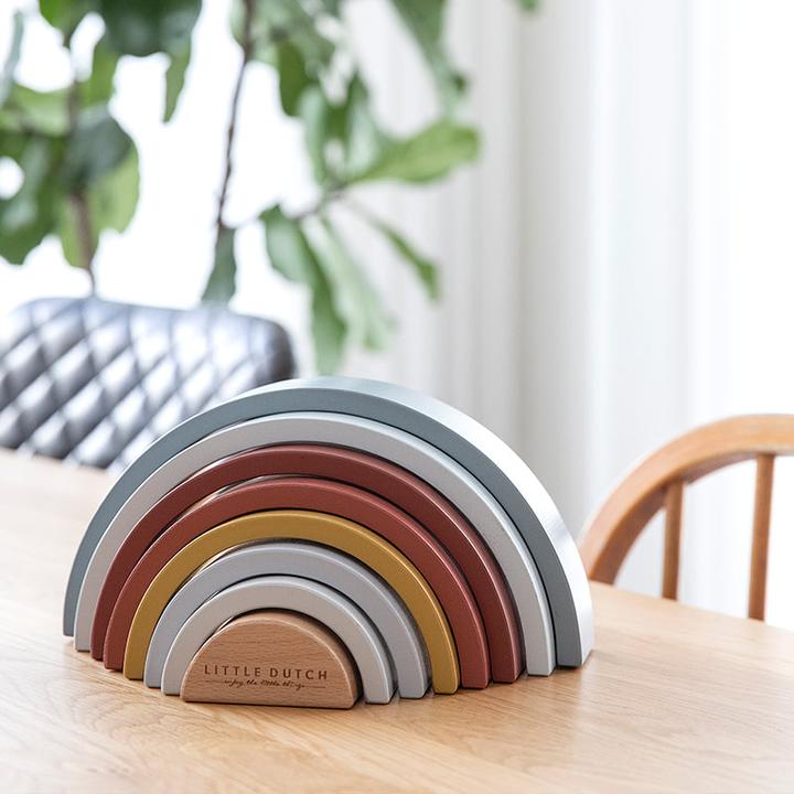 Produktbild Little Dutch Regenbogen Stapelspiel