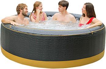 PureHaven aufblasbarer Whirlpool 204x204x70 cm für 6 Personen selbstreinigend inkl. Filterkatuschen (6 Pers.)