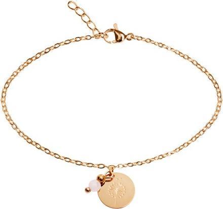 HCA Armband - "Make a wish" - rosévergoldet - Rosenquarz (17 cm, Edelstahl)